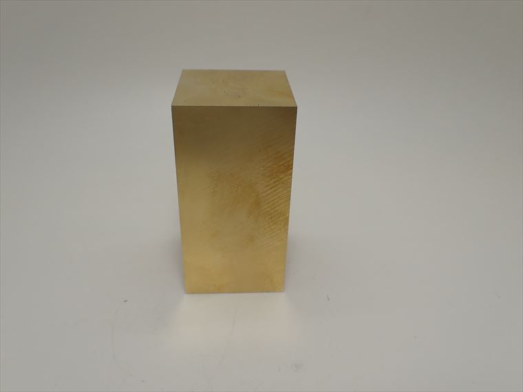 bp1182 真鍮四角柱ブロック （brass cube) 30×30×60 約467g
