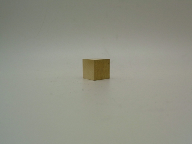 bp728 真鍮ブロック （brass cube) 15×15×15 30g