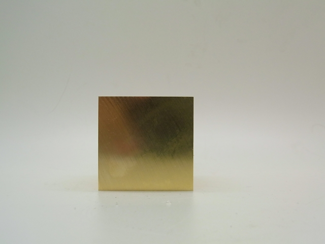 【テレビで話題】 bp733 真鍮ブロック（brass cube) 40×40×40 約555g 真鍮製