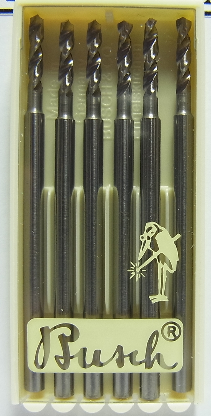 Bp953 F1 8 ツイストドリル 6本入 軸径f2 35mm Bush製
