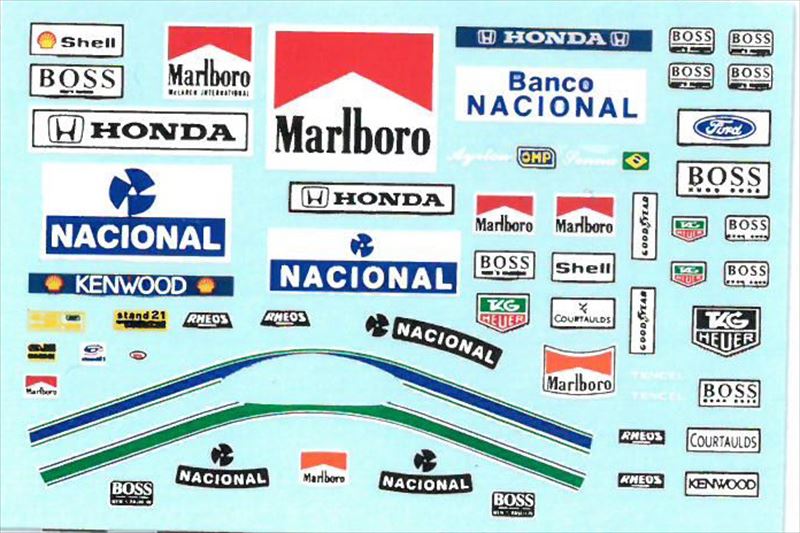 msmd238 1/20 A.Senna Figure Decal (McLaren) (MSMcreation)