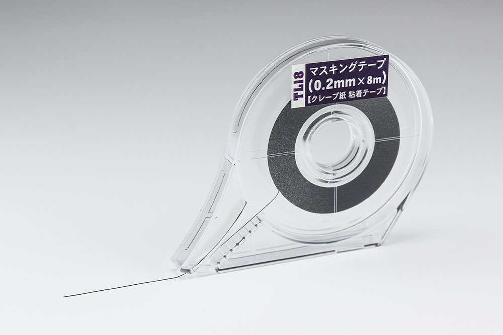 TL18 マスキングテープ（0.2mm×8m)【クレープ紙 粘着テープ